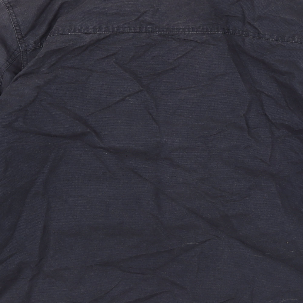 Atlantic Bay Mens Grey Rain Coat Coat Size XL Zip