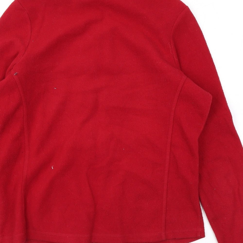 ILA Womens Red Jacket Size 10 Zip