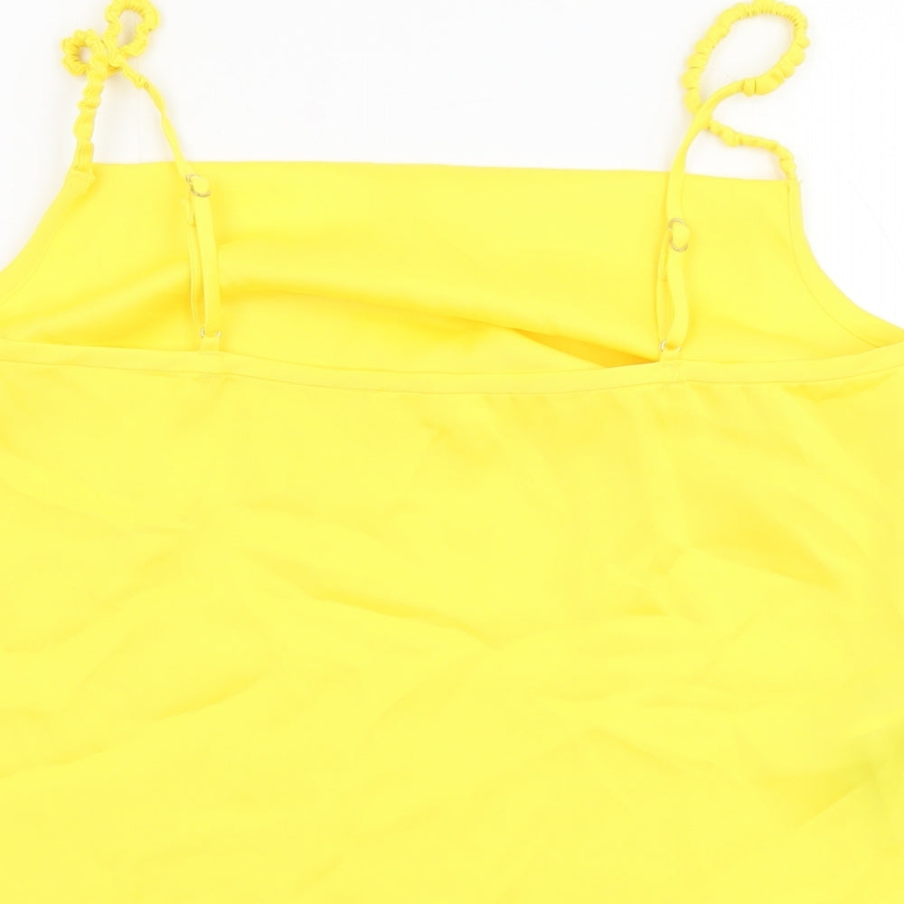 Womens UK Size S Mango Yellow Camisole Tank