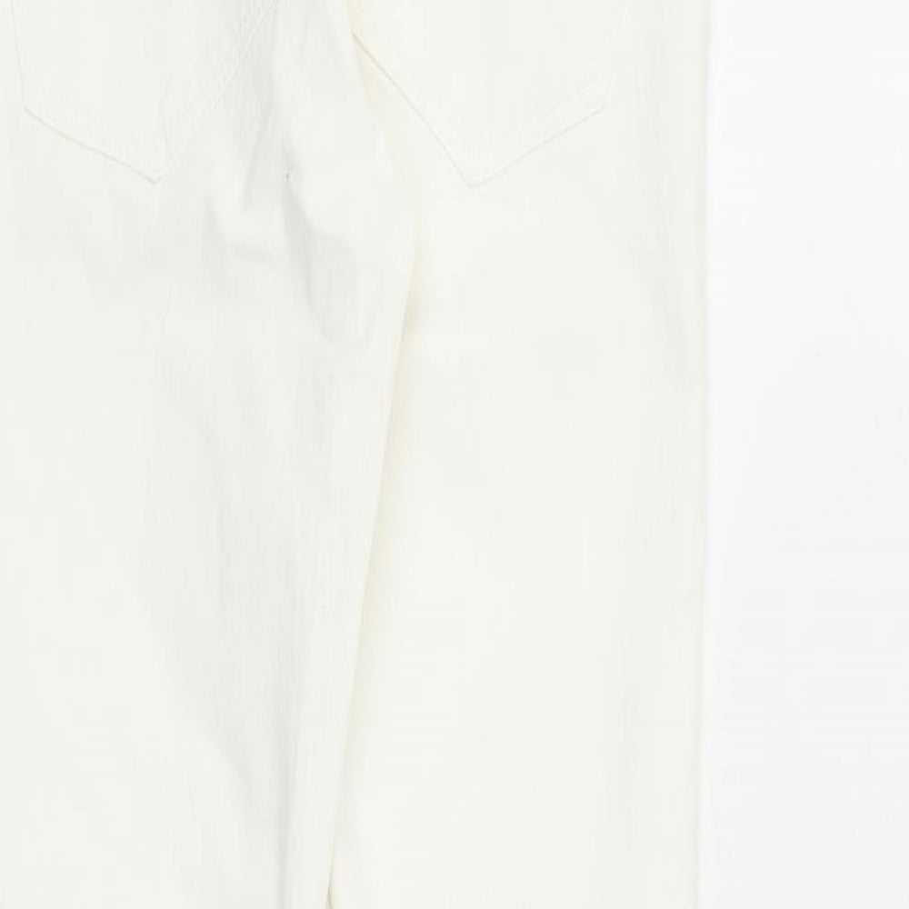 Womens UK Size 30 in H&M Regular Fit Skinny White Jeans