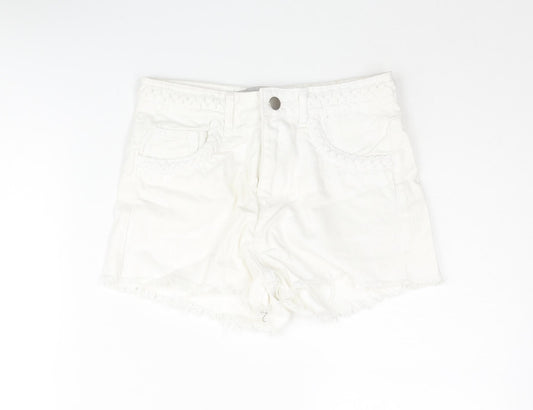 Womens UK Size 6 Denim & Co. Regular Fit Cut-Off Shorts