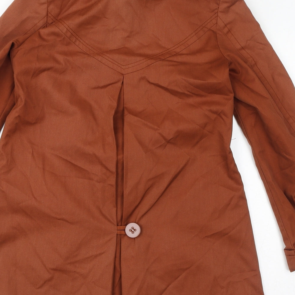 Womens UK Size 6 H&M Brown Overcoat