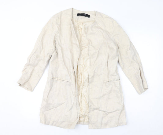 Womens UK Size S Zara Ivory Jacket