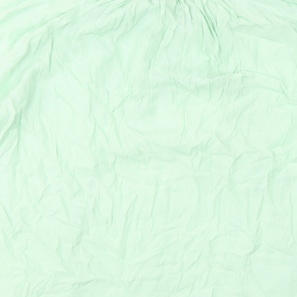 Womens UK Size XL H&M Green Basic T-Shirt
