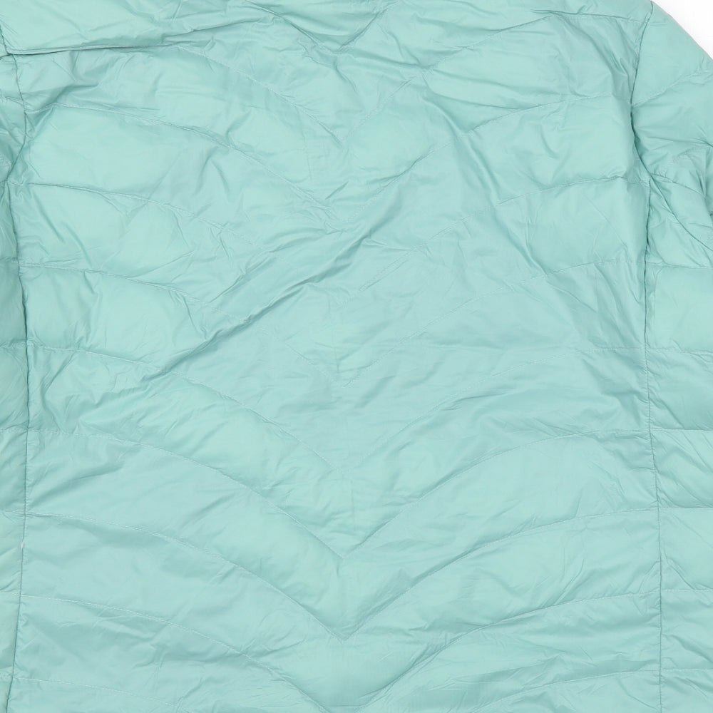 Womens UK Size 20 Marks and Spencer Blue Quilted Coat