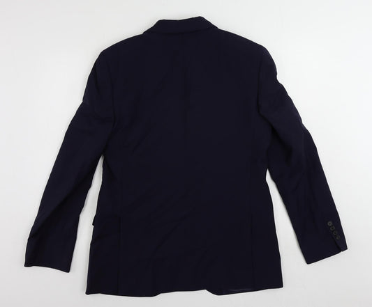 Mens UK Size 40 Marks and Spencer Regular Blue Suit Jacket