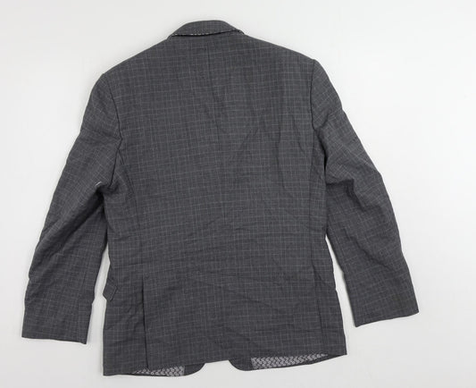 Mens UK Size 40 Limehaus Regular Grey Suit Jacket