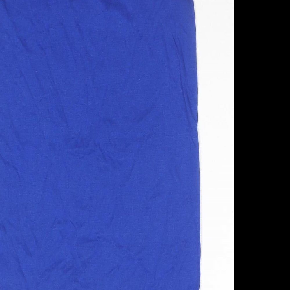 Womens UK Size 8 New Look Blue Basic Tank
