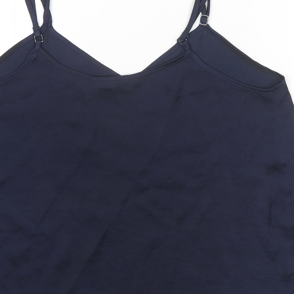 Womens UK Size 10 River Island Blue Camisole Tank