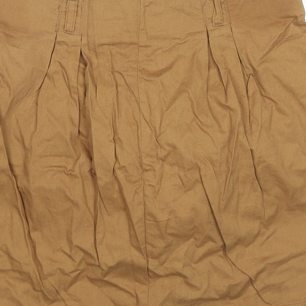 Womens UK Size 12 Topshop A-Line Canvas Skirt