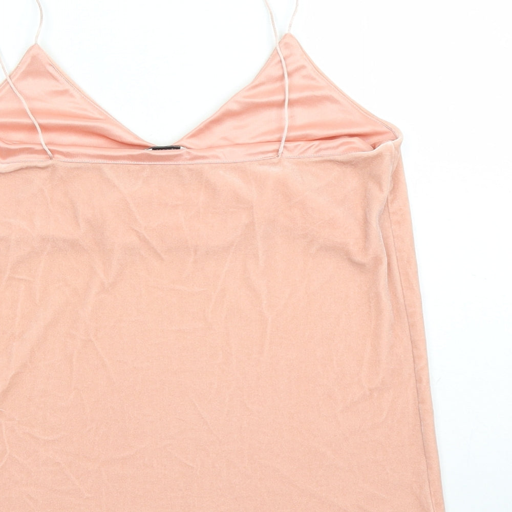 Womens UK Size S Weekday Pink Camisole Tank