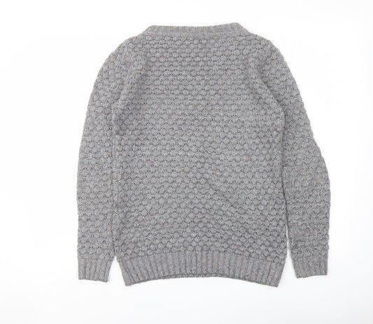 Womens UK Size 8 Marks and Spencer Grey Pullover Jumper