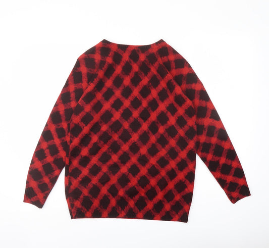 Womens UK Size 12 Marks and Spencer Red Pullover Jumper