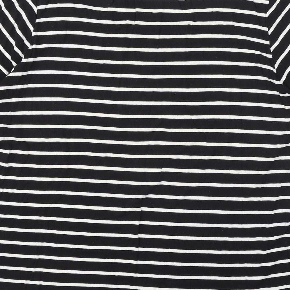 Womens UK Size 16 BHS Black Basic T-Shirt