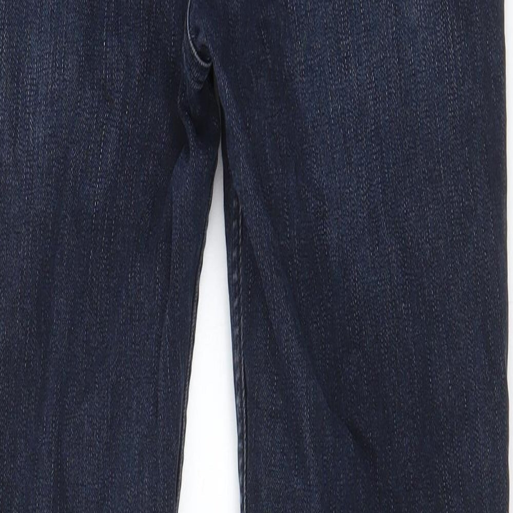 River Island Womens Blue Cotton Skinny Jeans Size 8 L26 in Regular Zip - Pockets