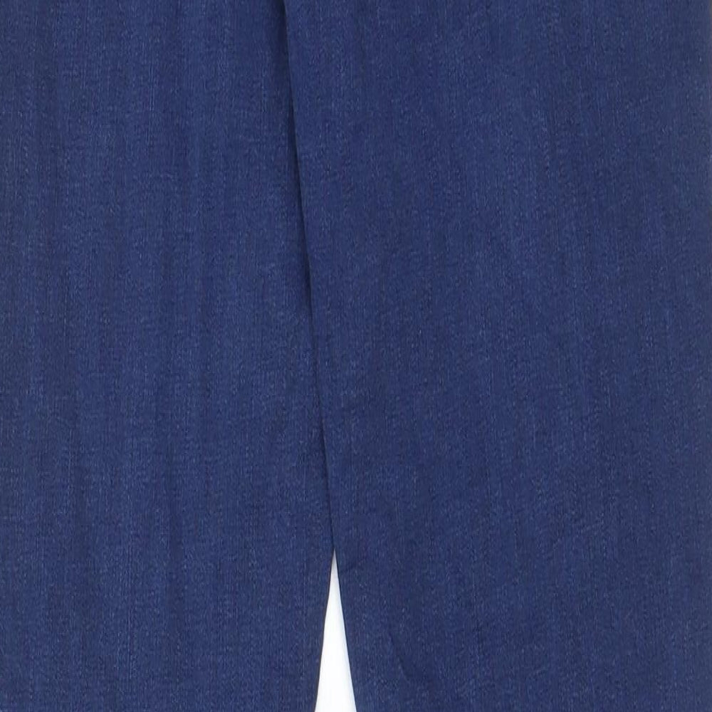 Topshop Womens Blue Cotton Skinny Jeans Size 28 in L34 in Regular Zip - Pockets
