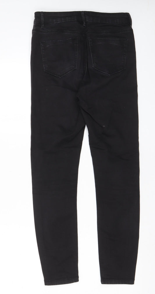 ASOS Womens Black Cotton Skinny Jeans Size 28 in L32 in Regular Zip - Pockets