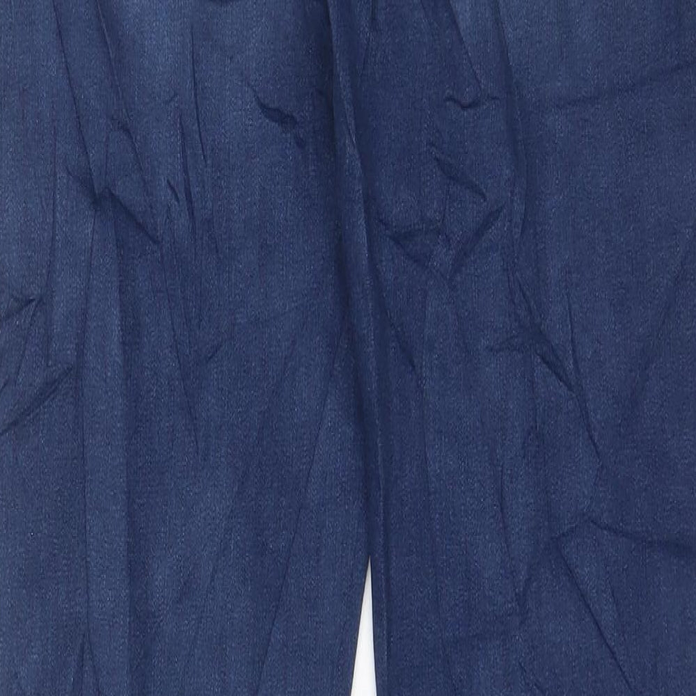 Marks and Spencer Womens Blue Cotton Skinny Jeans Size 12 L29 in Regular Zip - Pockets