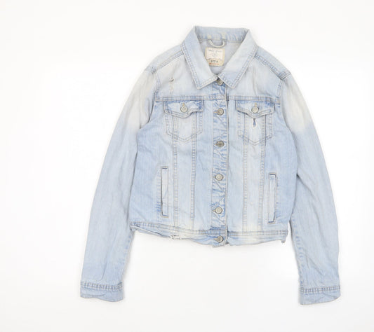 Womens UK Size M Stradivarius Blue Jacket