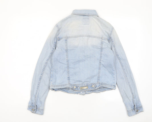 Womens UK Size M Stradivarius Blue Jacket