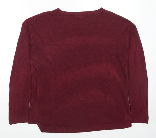 Womens UK Size 14 New Look Red Pullover Jumper