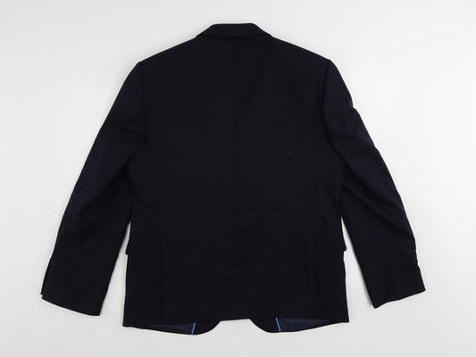 Mens UK Size 42 Marks and Spencer Regular Blue Suit Jacket