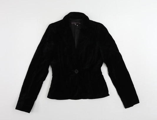 Womens UK Size S Zara Black Jacket