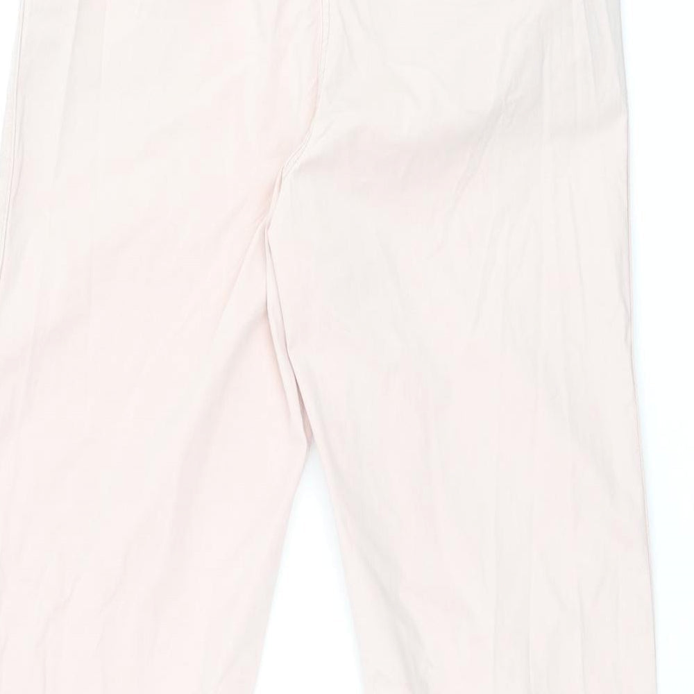 Womens UK Size 8 Marks and Spencer Regular Fit Chino Pink Trousers
