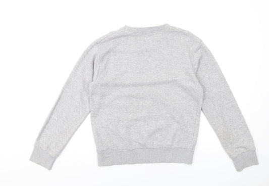 Boohoo Womens Grey Polyester Pullover Sweatshirt Size S Pullover