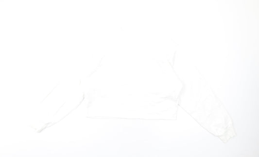 Hollister Womens White Cotton Pullover Sweatshirt Size XS Pullover