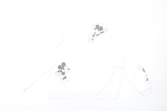 Womens UK Size L Disney White Pullover Sweatshirt