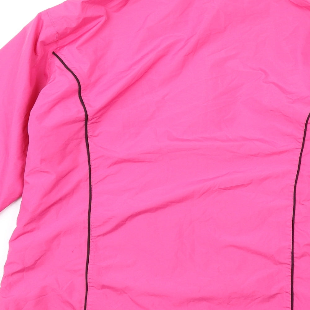 Womens UK Size S Green Lamb Pink Rain Coat