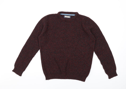 Mens UK Size S Avenue Red Pullover Jumper