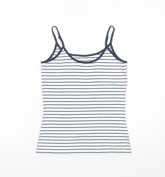 Womens UK Size 8 Marks and Spencer White Basic Tank