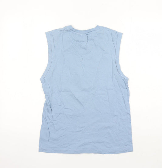 Womens UK Size 6 ASOS Blue Basic Tank