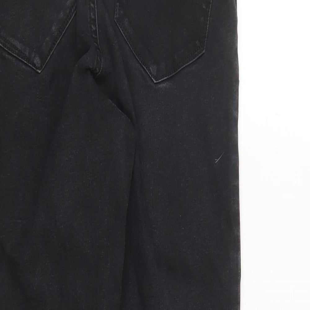 Denim & Co. Womens Black Polyester Skinny Jeans Size 10 L27 in Regular Zip