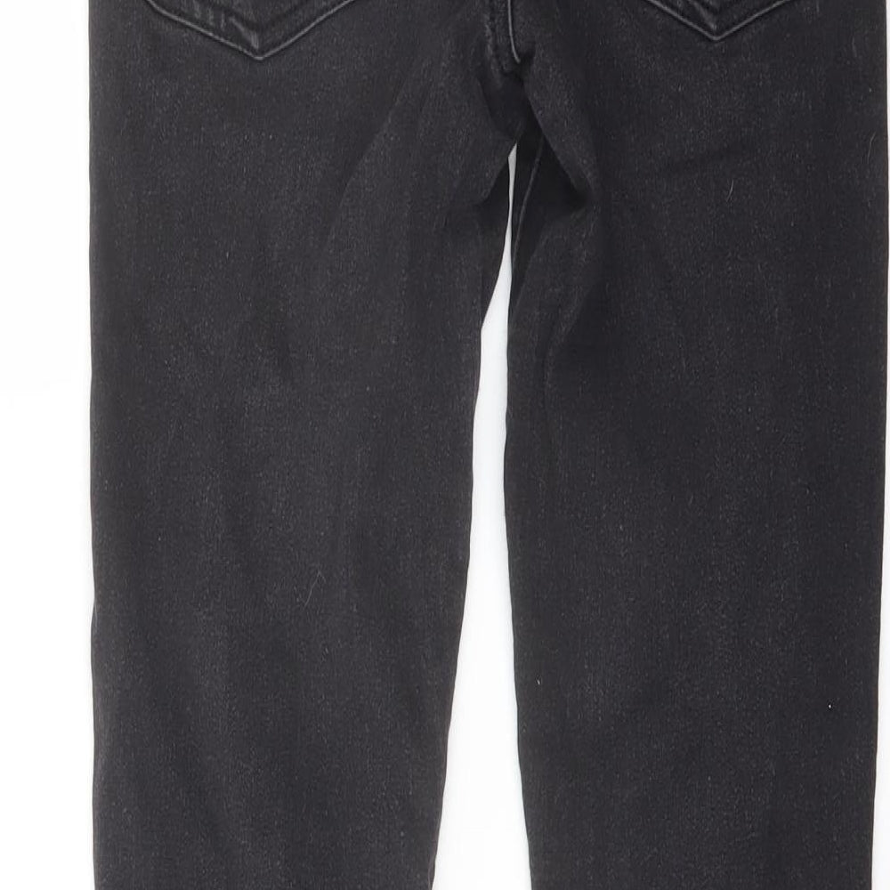 Denim & Co. Womens Grey Cotton Skinny Jeans Size 10 L25 in Regular Button