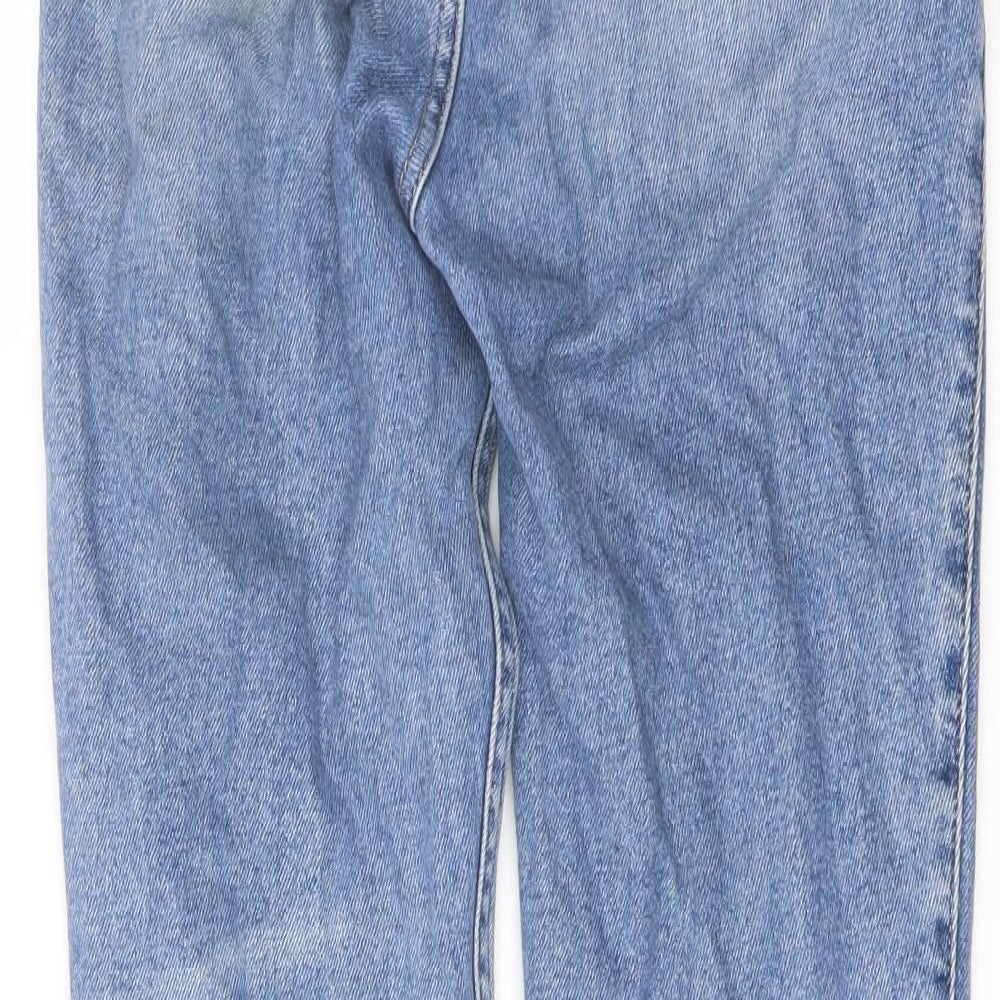 Hollister Womens Blue Cotton Mom Jeans Size 24 in L27 in Regular Button