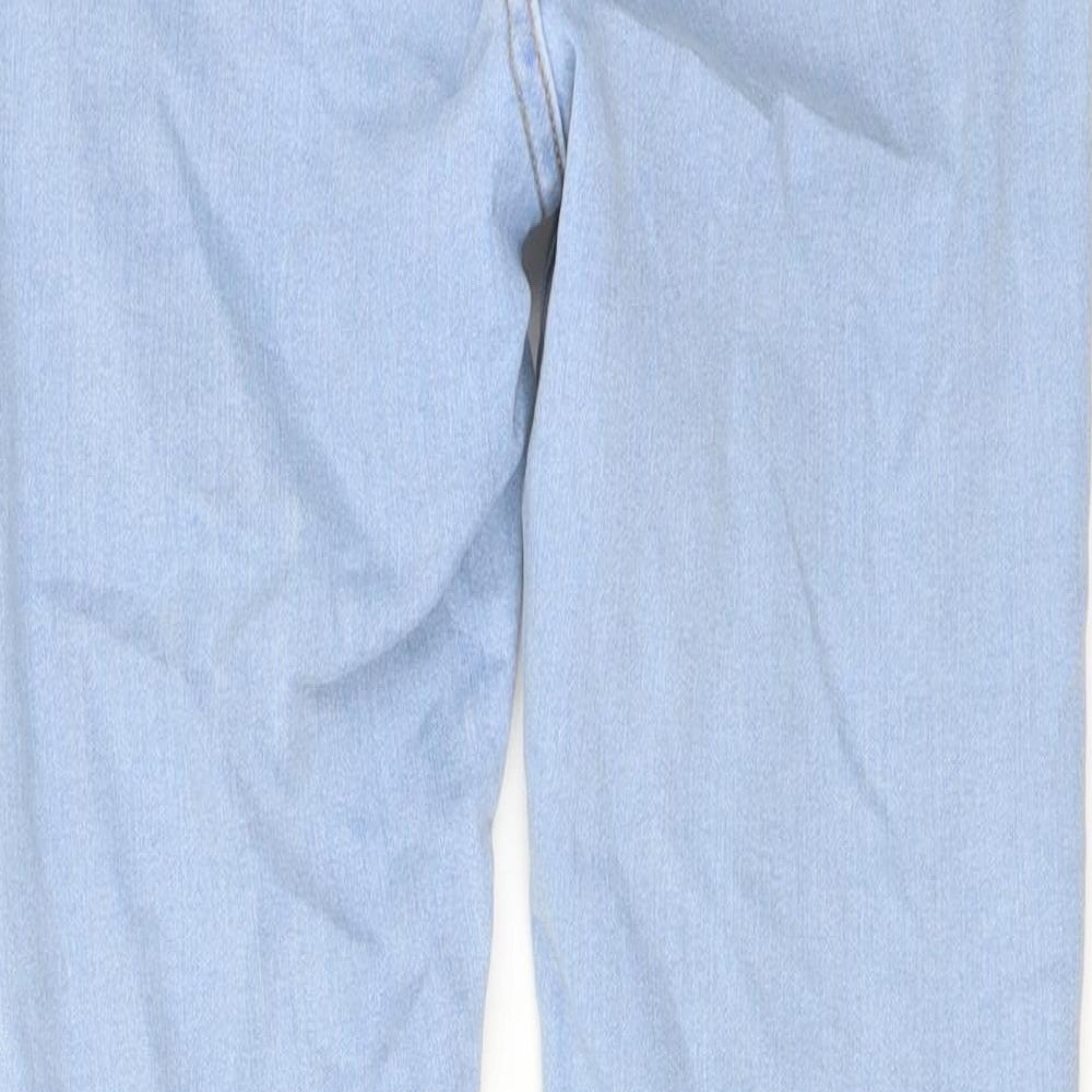 New Look Womens Blue Cotton Skinny Jeans Size 8 L28 in Regular Button