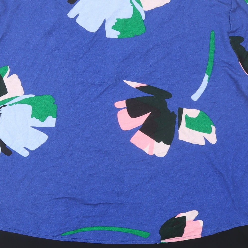 Womens UK Size 10 Marks and Spencer Blue Basic T-Shirt