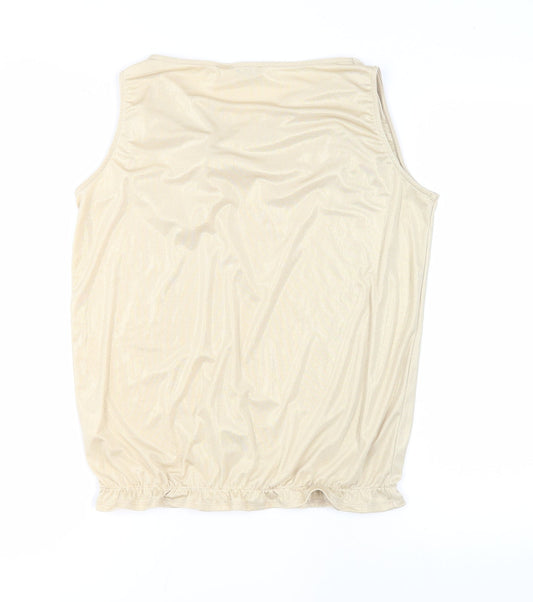 Womens UK Size 14 La Redoute Beige Blouse