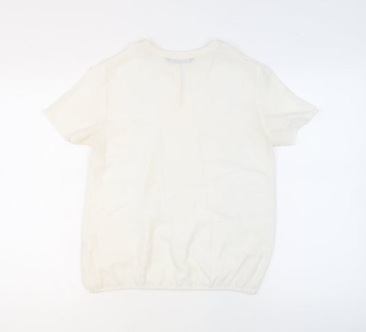Womens UK Size 10 Bonmarché White Basic Blouse