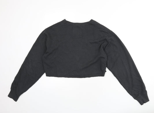 Hollister Womens Grey Cotton Pullover Sweatshirt Size XS Pullover - Wild and Free, Cropped