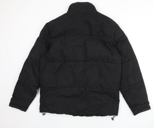 Womens UK Size S Zara Grey Puffer Jacket