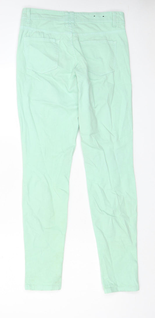 Womens UK Size 12 YesYes Regular Fit Skinny Green Jeans