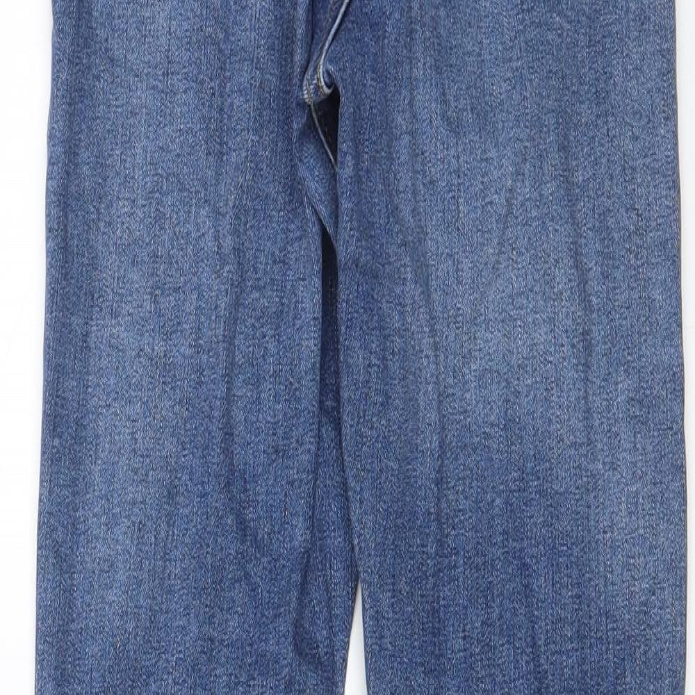 River Island Womens Blue Cotton Skinny Jeans Size 8 L26 in Regular Zip - Pockets