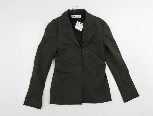 Womens UK Size M Zara Green Jacket