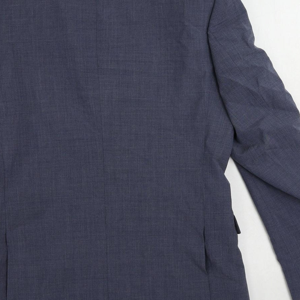 Mens UK Size 36 Marks and Spencer Regular Blue Suit Jacket