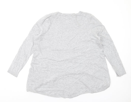 Womens UK Size 16 Phase Eight Grey Pullover Jumper
