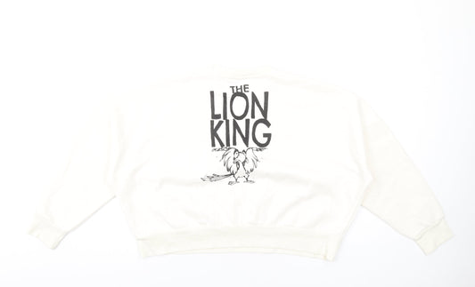 Womens UK Size M Disney Ivory Pullover Sweatshirt
